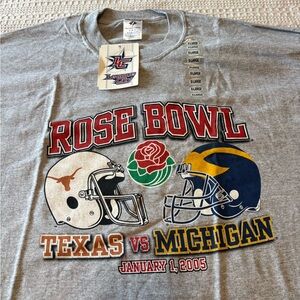 Jerzees Texas Longhorns vs Michigan Wolverines Gray XL T-Shirt